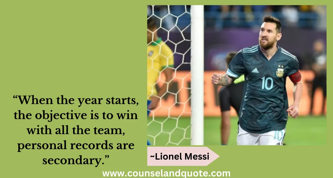 50 “When the year starts, the objective is to win with all the team, personal records are secondary.”