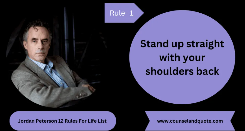 Jordan Peterson 12 Rules For Life LIst 1