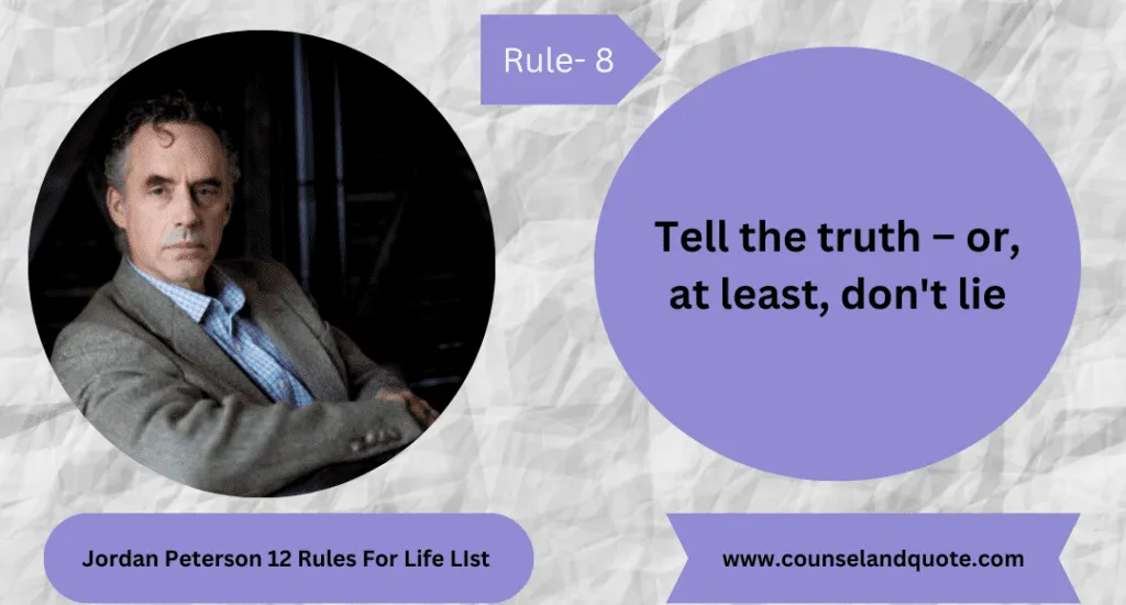 Jordan Peterson 12 Rules For Life LIst 8