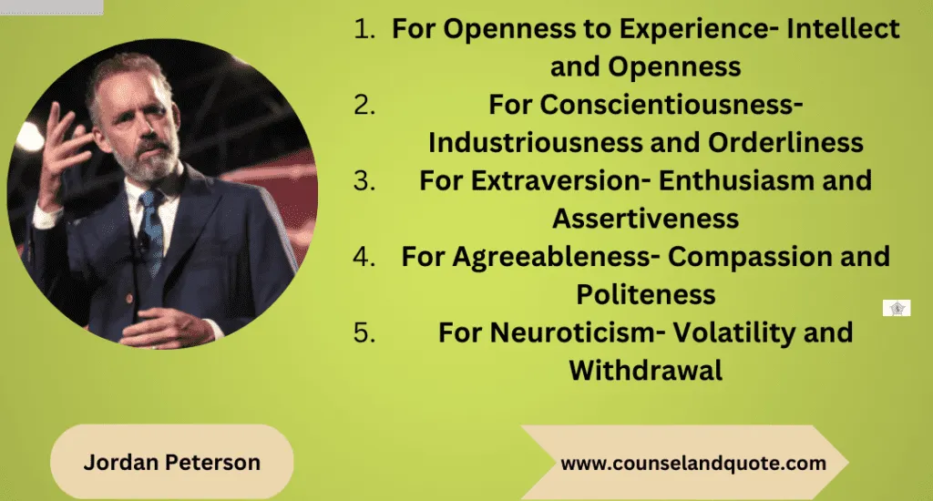 Jordan Peterson Big 5