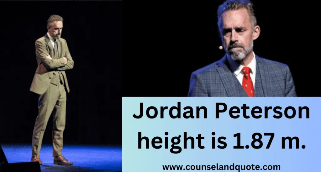 Jordan Peterson Height Is 1.87 M.