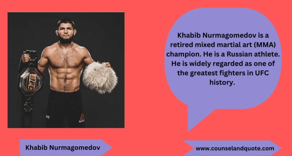 Khabib Nurmagomedov Champion B