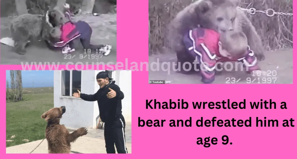 Khabibs Fight With A Bear A