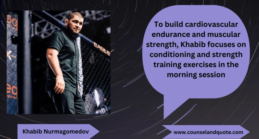 Khabibs Morning Training Routine 12