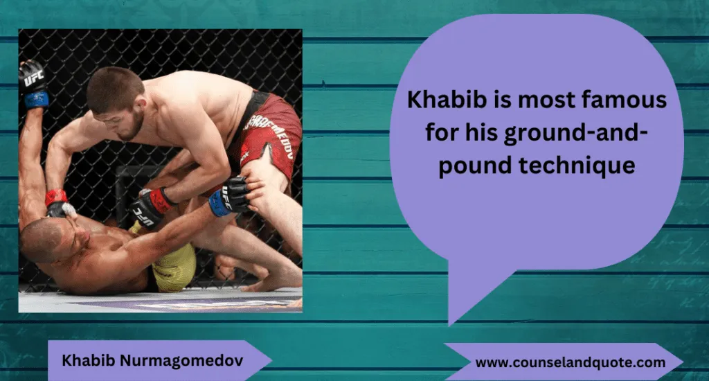 Khabib Is The Master Of Ground And Pound Technique 16
