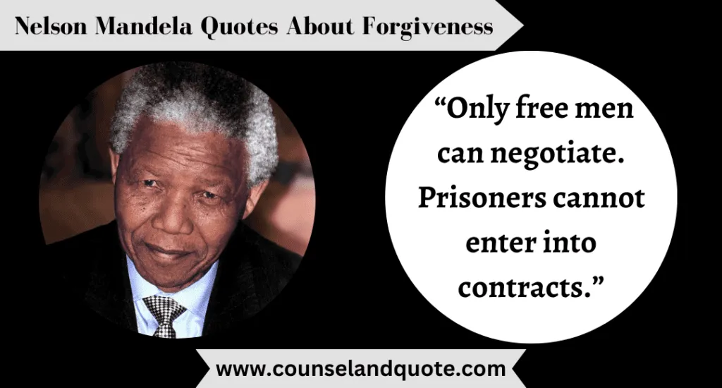 19 Only Free Men Can Negotiate