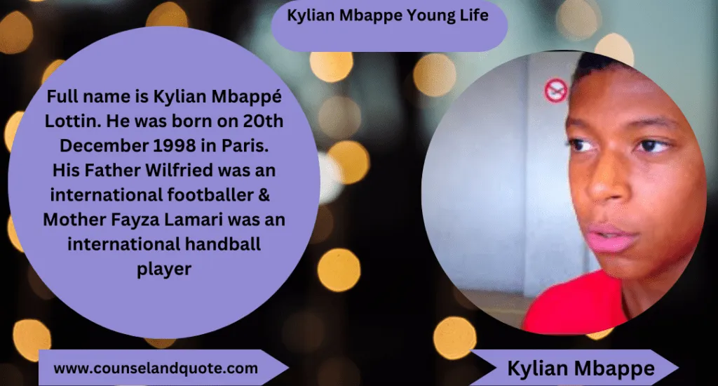 Kylian Mbappe Young Life B