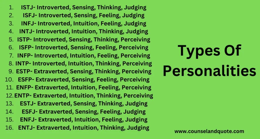 Types Of Personalities 2
