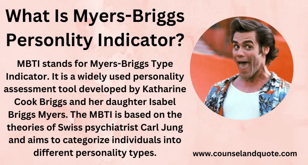 What Is Myers Briggs Personlity Indicator 1