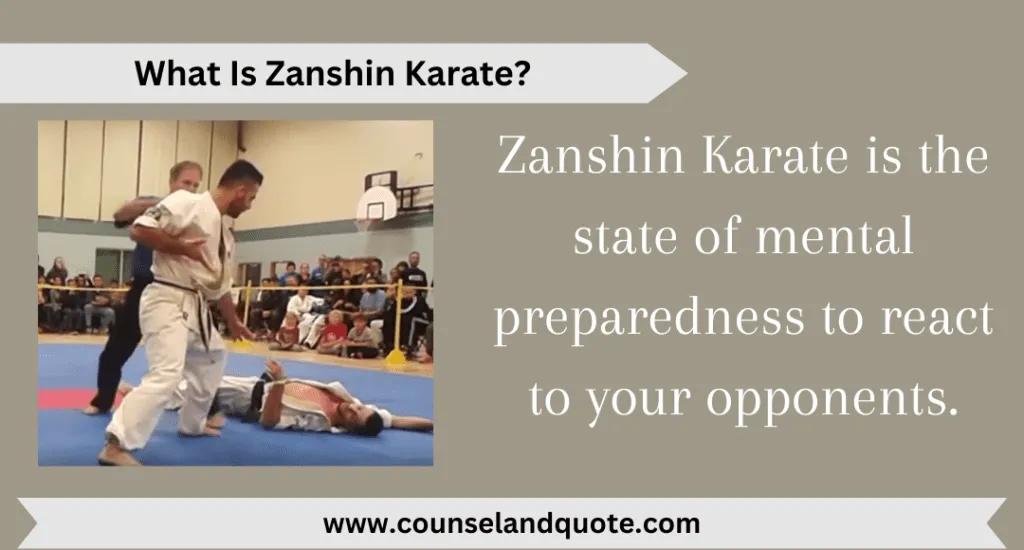 What Is Zanshin Karate
