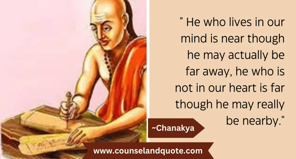 18 He who lives in our mind is near