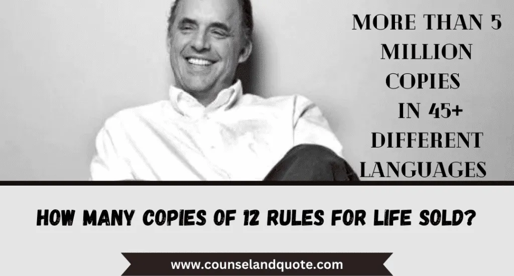 How Many Copies Of 12 Rules For Life Sold
