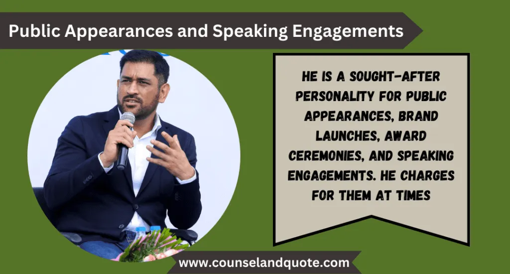 10 Public Appearances And Speaking Engagements