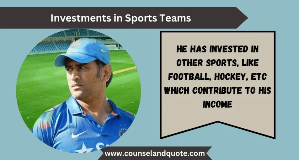 13 Investments In Sports Teams