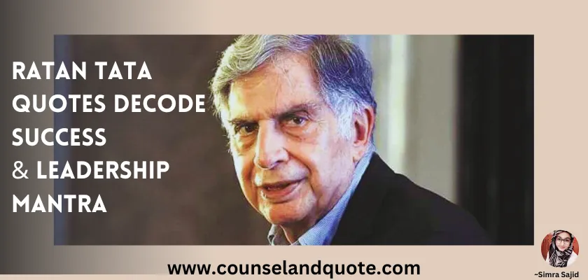 Ratan Tata Quote
