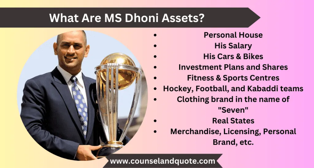 What Are MS Dhoni Assets