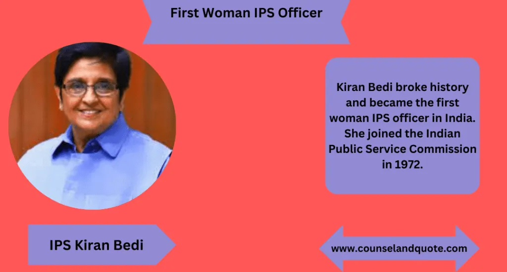 First Woman IPS Officer 1