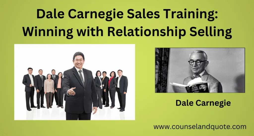 Winning With Relationship Selling 1