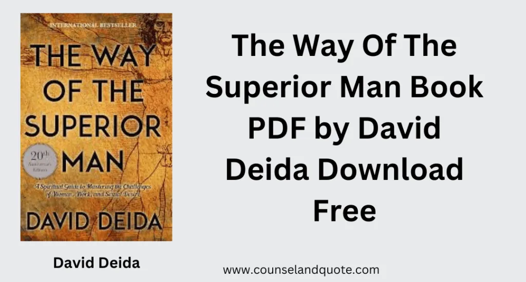 The Way Of The Superior Man Book PDF By David Deida Download Free 10